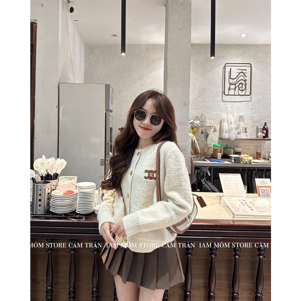 Áo khoác cardigan len C.L siêu hot hàng QC freesize