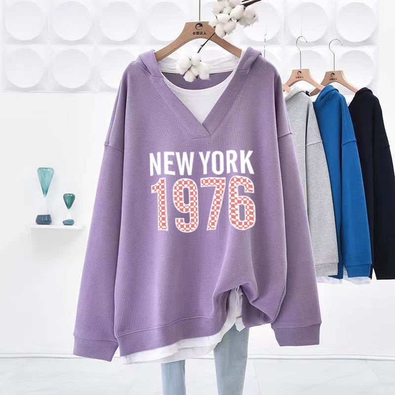 Áo Hoodie Nữ oversized Tay Dài c12260