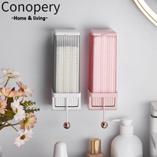 Conopery Hộp Đựng Bông Tẩy Trang Gắn Tường Tự Động Tiết Kiệm Không Gian Chống Thấm Nước