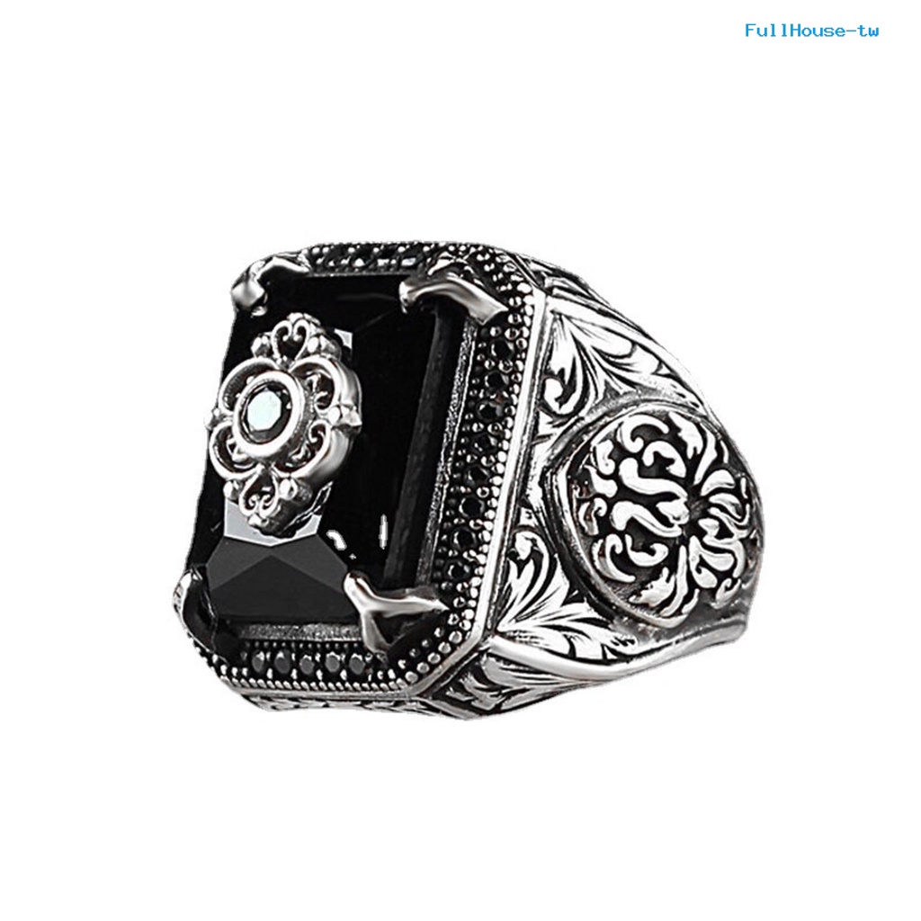 Nhẫn Bản Rộng unisex Bằng Thép Không Gỉ Khối Lượng Nhẹ Hình Học Hoàng Gia Phong Cách vintage Cho Nam Và Nữ