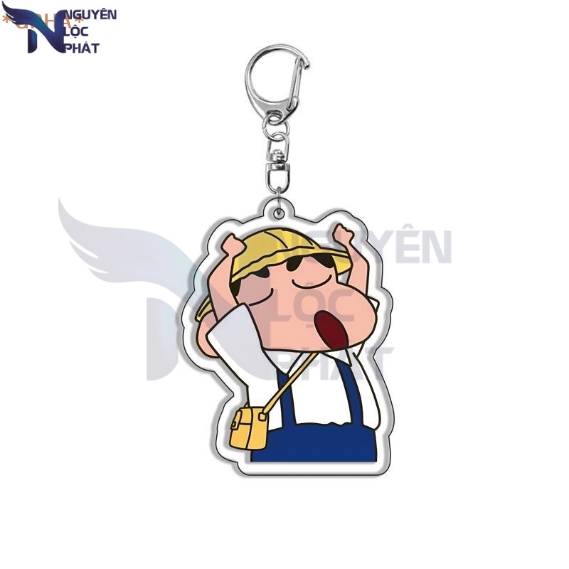 Gpha> kawaii anime crayon shin-chan keychain phụ kiện trang trí acrylic móc chìa khóa đồ chơi trẻ em mới nlp shop