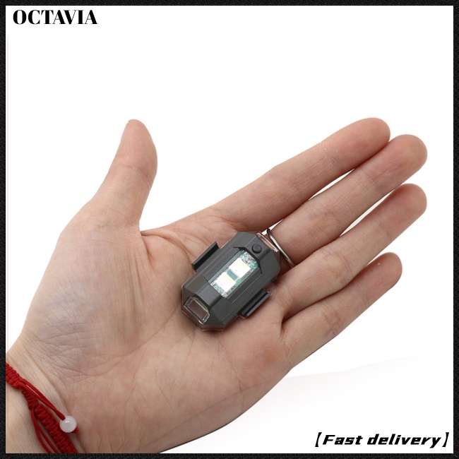 Đèn led Nhấp Nháy Cảnh Báo Gắn Đuôi Xe Mô Tô Có Thể Sạc Lại