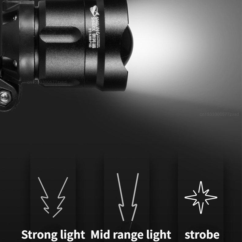 Đèn Đội Đầu Công Suất Cao Có Thể Sạc Lại Dùng Trong Xây Dựng / Leo Núi