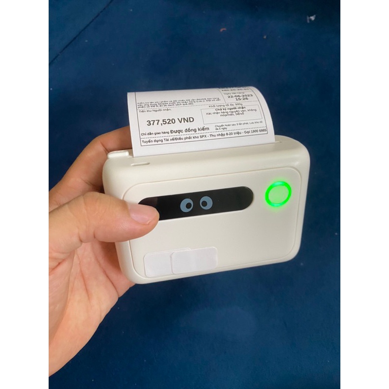 Máy in nhiệt A7 cầm tay in mã vận đơn shopee, sàn tmđt, đơn vị GIAO HÀNG, in sticker, tem nhãn - Chính Hãng