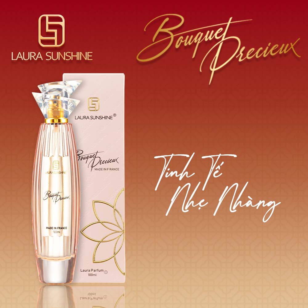 Nước hoa nữ Laura Paris 01 Bouquet Precieux 100ml nước hoa Laura Sunshine Nhật Kim Anh mùi 01 quyến rũ tinh tế
