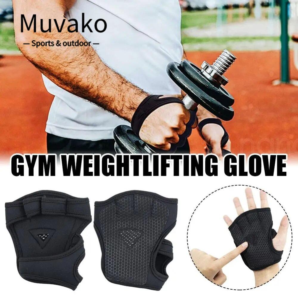 Muvako Găng Tay Nâng Tạ Tập gym Chống Trượt Siêu Bền