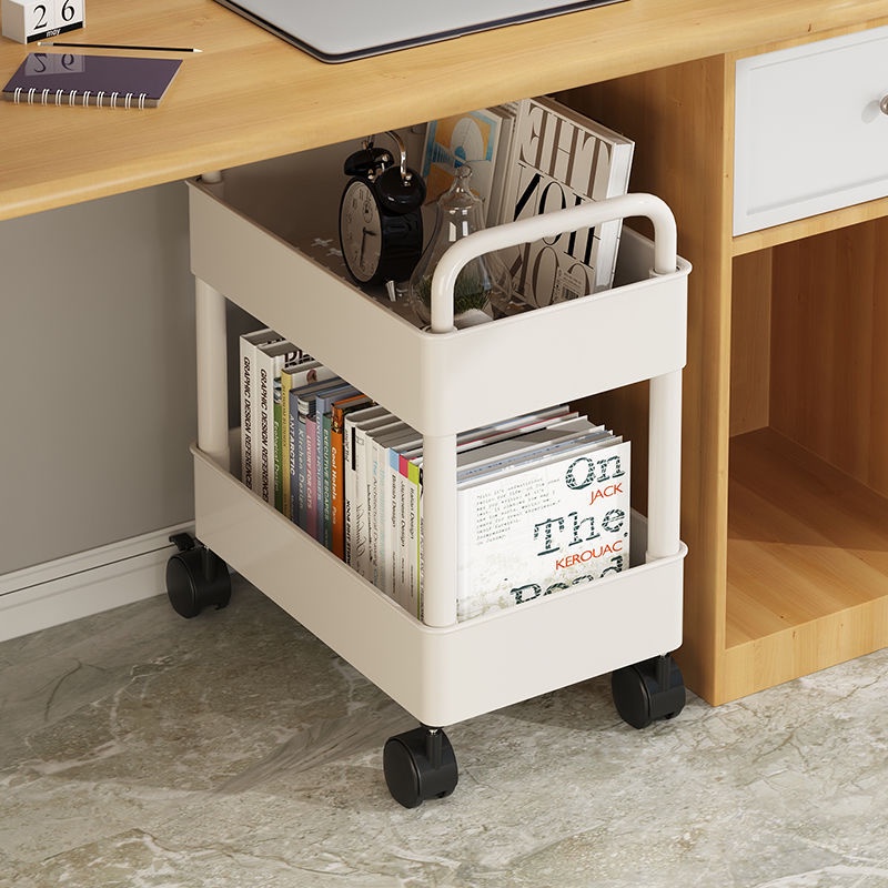 Kệ Để Sách Có Bánh Xe Đẩy Nhiều Tầng Tháo Rời Được Dành Cho Phòng Tắm / Phòng Ngủ / Nhà Bếp