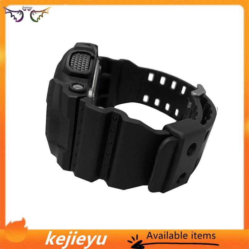 Dây Đeo Màu Đen Bằng Nhựa Tự Nhiên Cho Đồng Hồ g-shock gd120 / ga-100 / ga-110 / ga-100c
