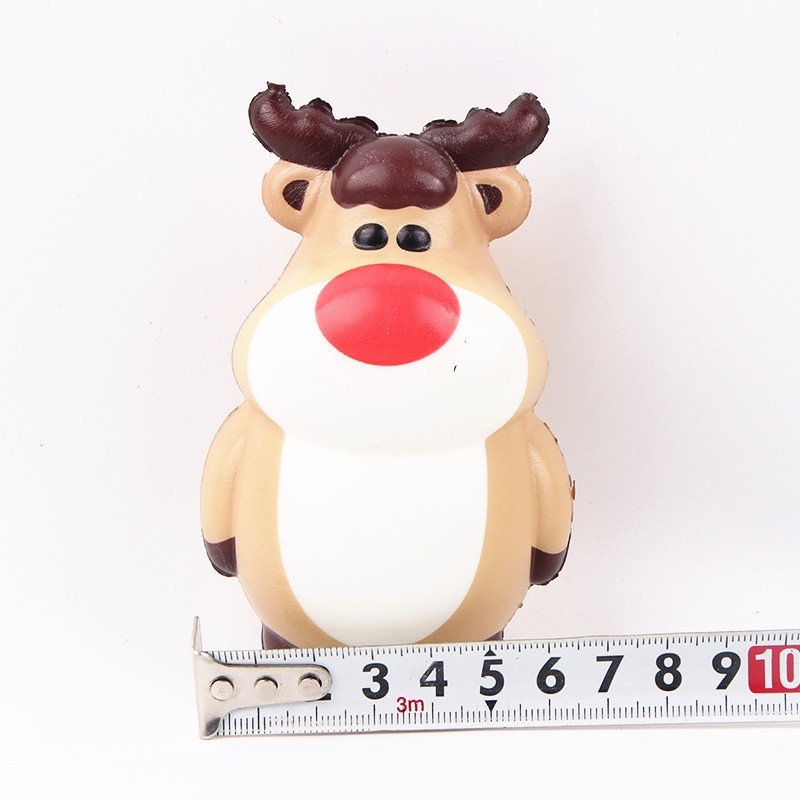 Squishy Hình chú tuần lộc giáng sinh Đồ Chơi Xốp Giảm Stress Hình mềm mịn dễ Thương đàn hồi Cho Bé - Lina Shop