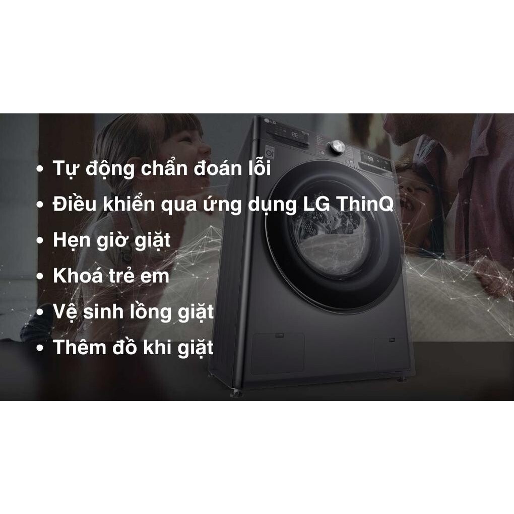 Máy giặt lồng ngang LG Inverter 9Kg FV1409S4M