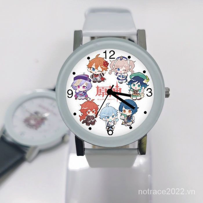 ★Genshin Impact★Đồng Hồ Đeo Tay paimon & keqing game merchandise Hai Chiều Thời Trang