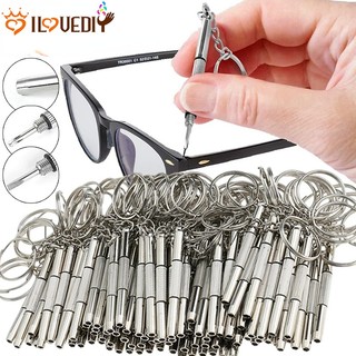 Tuốc nơ vít mini 3 trong 1 sửa kính mắt có móc khóa / tuốc nơ vít mini