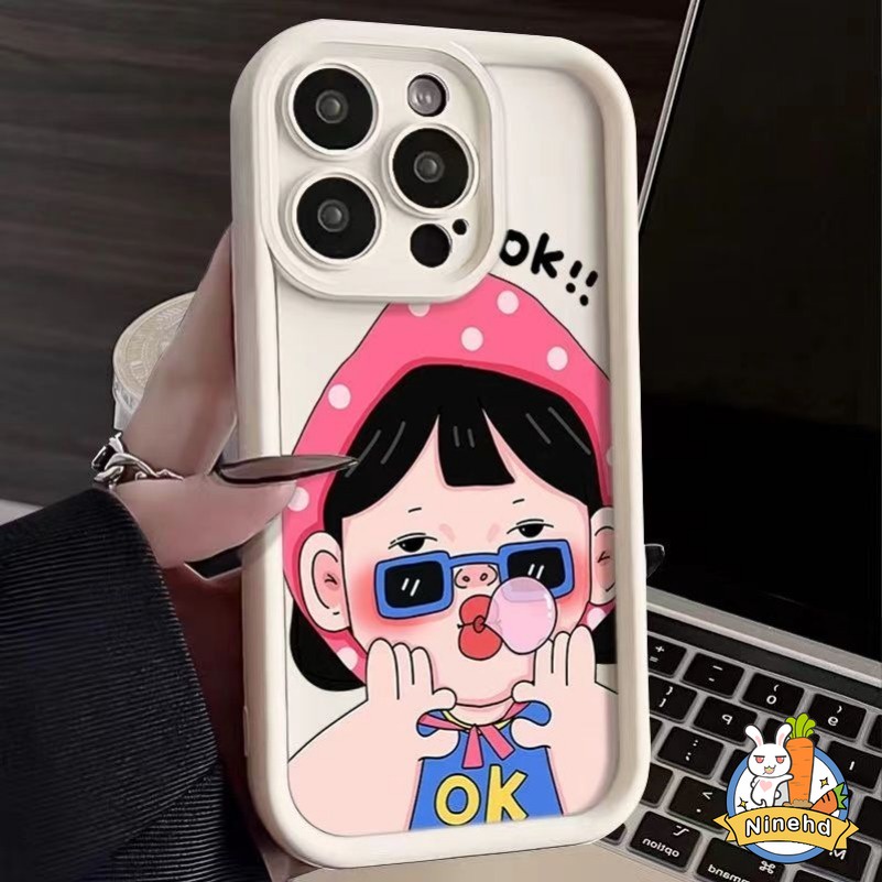 Ốp Điện Thoại Hình Cô Gái Cho oppo a18 a38 a17 a16 a15 a38 a57 a5s a3s a5 a9 a53 a32 a33 2020 a98 a58 a94 a54 f19 pro a55