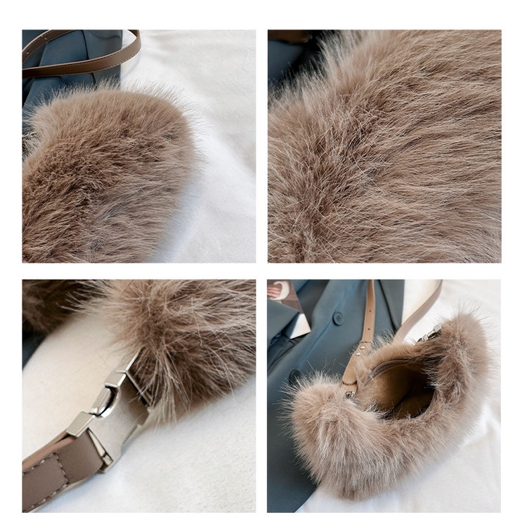 Túi Đeo Chéo Lông Xù mini Thời Trang Thu Đông Mới 2023 Dành Cho Nữ