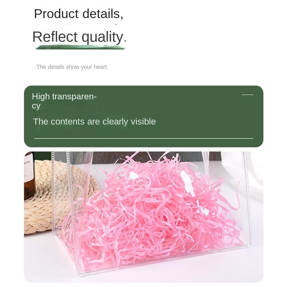 LLCY Túi tote Bằng pvc Trong Suốt Hình Tròn / Vuông Có Tay Cầm Chống Nước