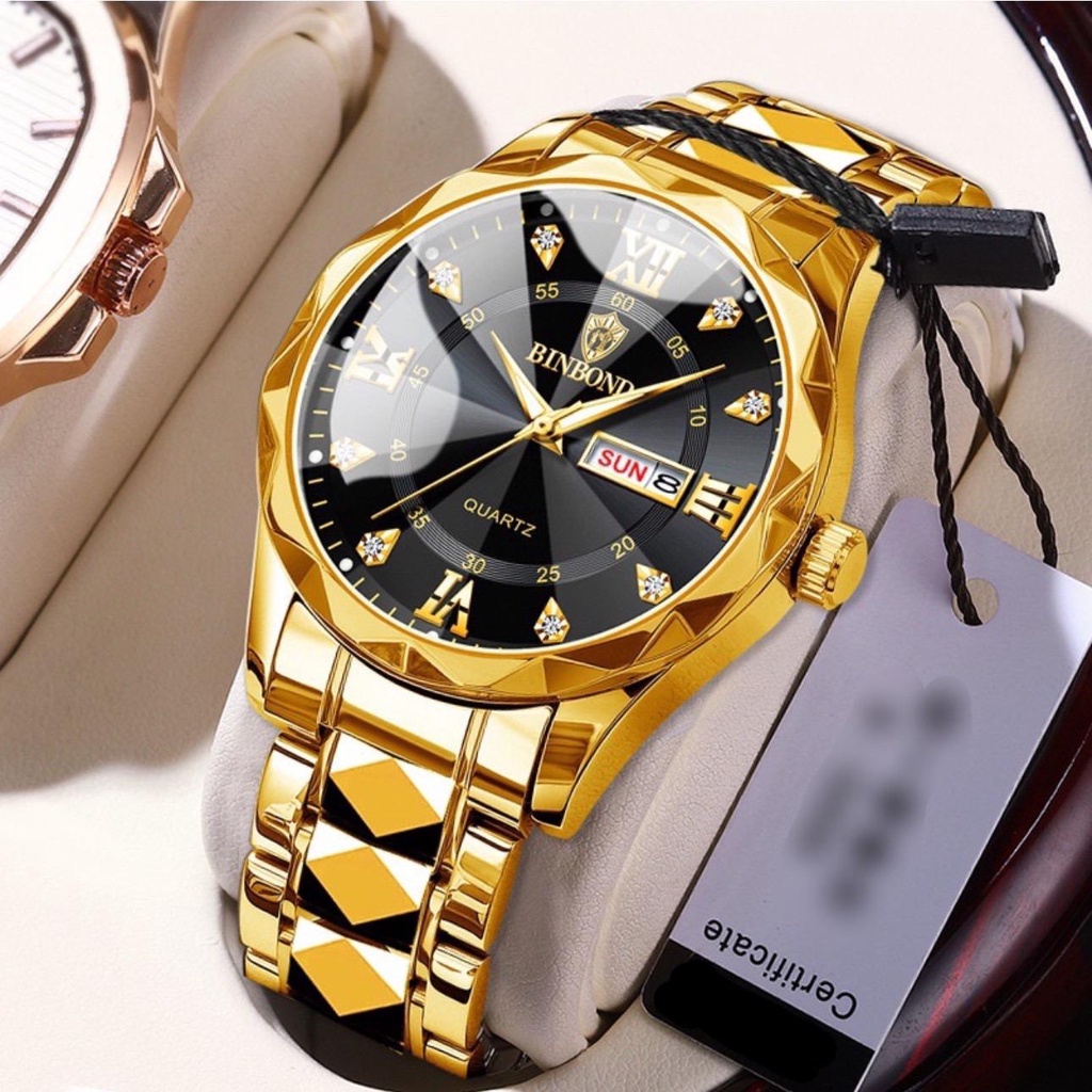 Đồng Hồ Nam BINBOND I22 Kính Chóp Cực Sang Chảnh,