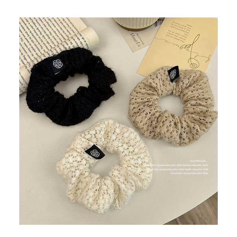 Dây Cột Tóc Ruy Băng Hình Hoa Trà Phong Cách retro