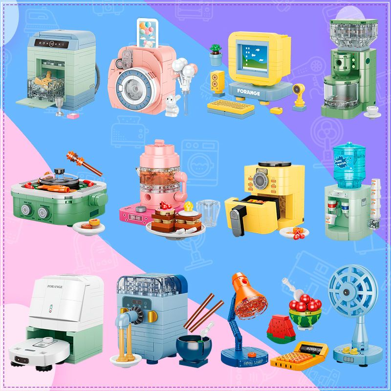 Bộ Đồ Chơi Lắp Ráp Quán Cà Phê mini Cho Bé Gái