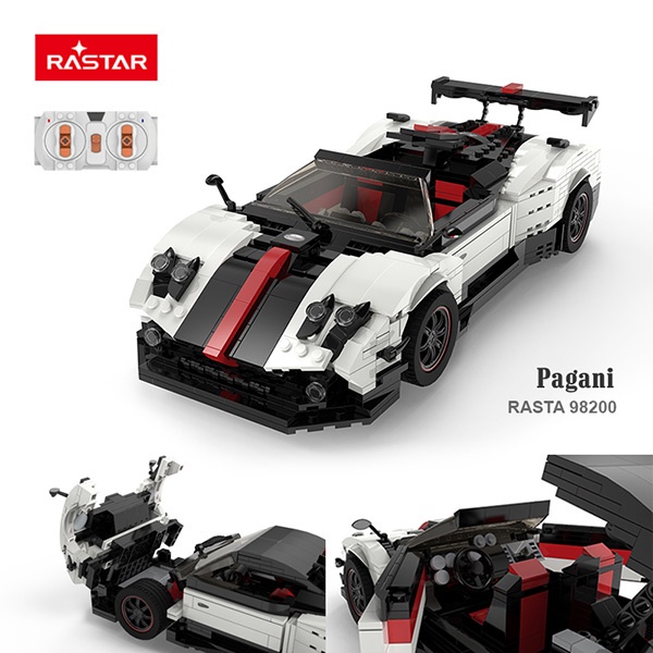 Pagani Zonda Cinque - mô hình siêu xe cao cấp  với độ khó trung bình gồm 2896 chi tiết.Tặng ô tô