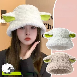 Mũ tai bèo lông cừu thời trang thu đông xinh xắn cho nữ
