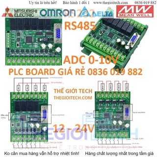 Bo lập trình plc mini fx1n fx3u fx2n 10mr 14mr 20mr 24mr 30mr 10mt 14mt 20mt 24mt 30mt mrt 2ad rs485 12-24vdc gx-works2