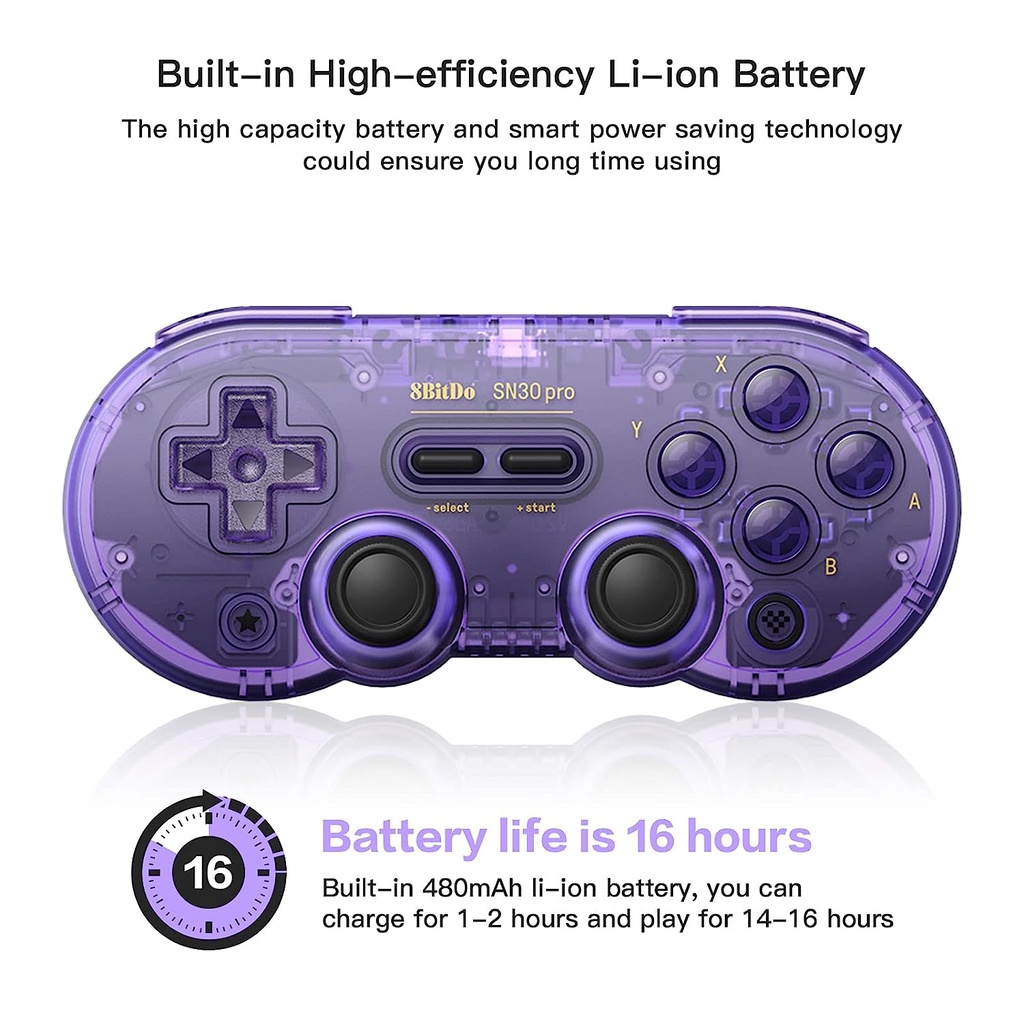 Tay Cầm Chơi game Không Dây 8bitdo sn30pro Kết Nối bluetooth Tương Thích Với ns android sn30 pro