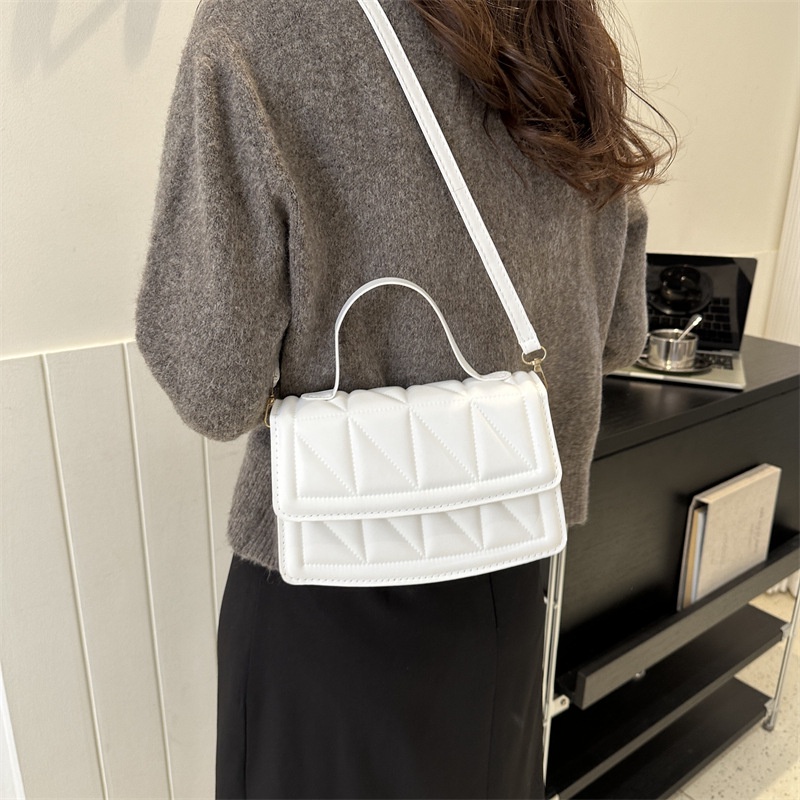 Jasmin noir Túi Xách tote Bằng Da pu Họa Tiết Kẻ Sọc Chần Bông Đơn Giản Cho Nữ