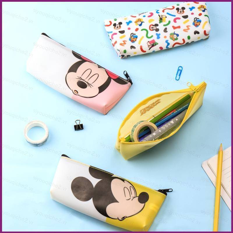 DISNEY Sy2 Hộp Đựng Bút Hình Chuột mickey minnie Dễ Thương