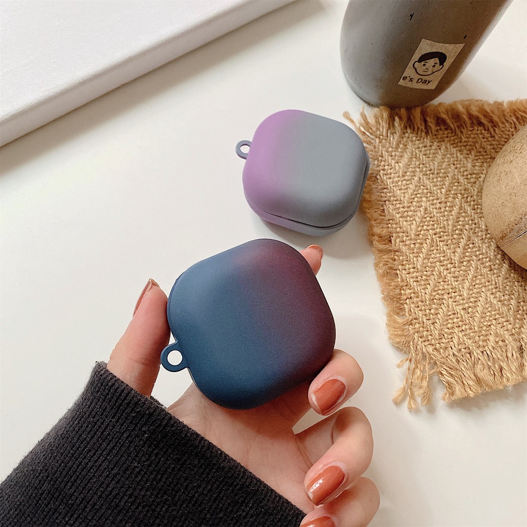Vỏ Bảo Vệ Hộp Sạc Tai Nghe bluetooth Không Dây Samsung Galaxy Buds-2-Live-Pro-FE Màu gradient Thời Trang