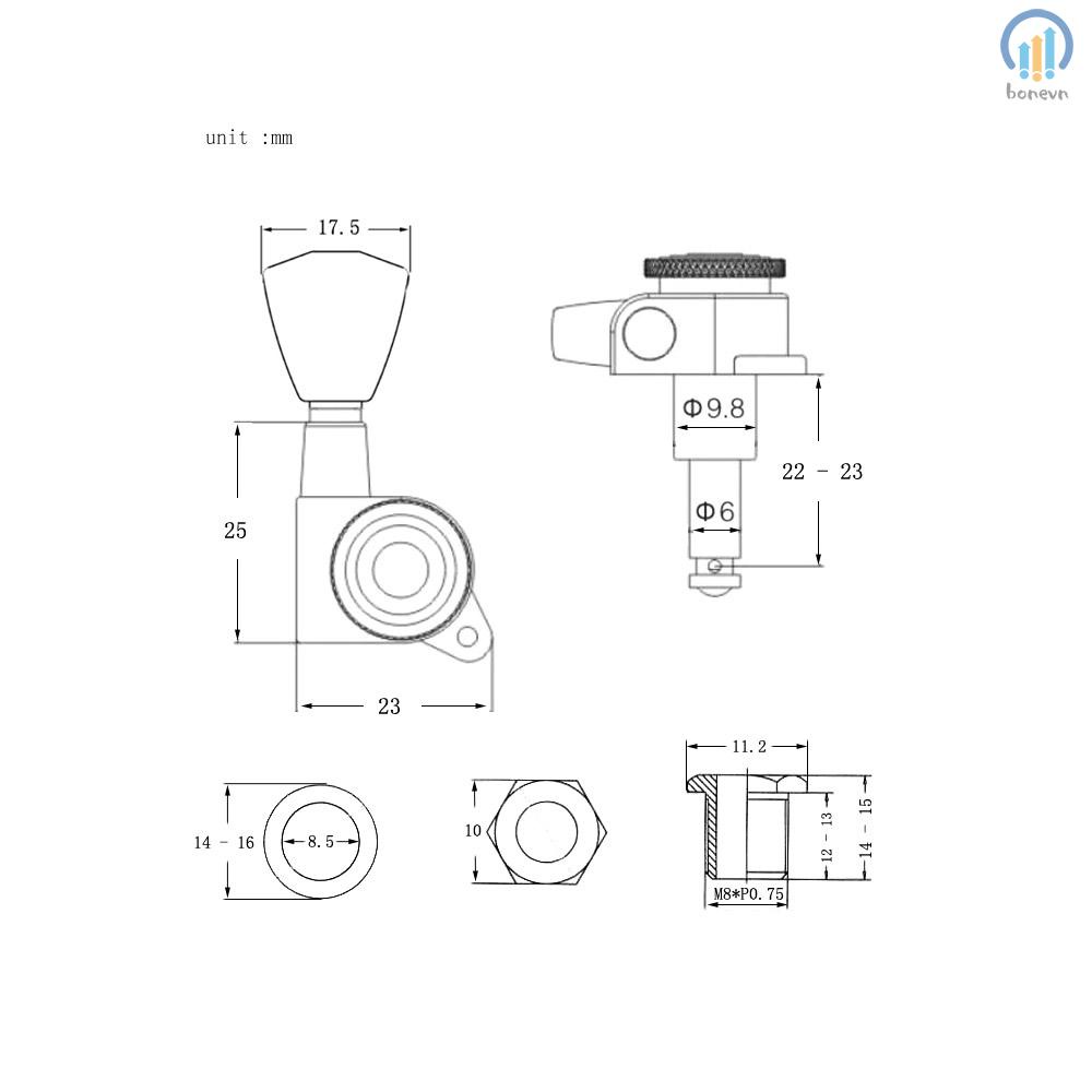 Upgrade Your Guitar with 3L3R Locking Tuners - Guitar String Tuning Pegs