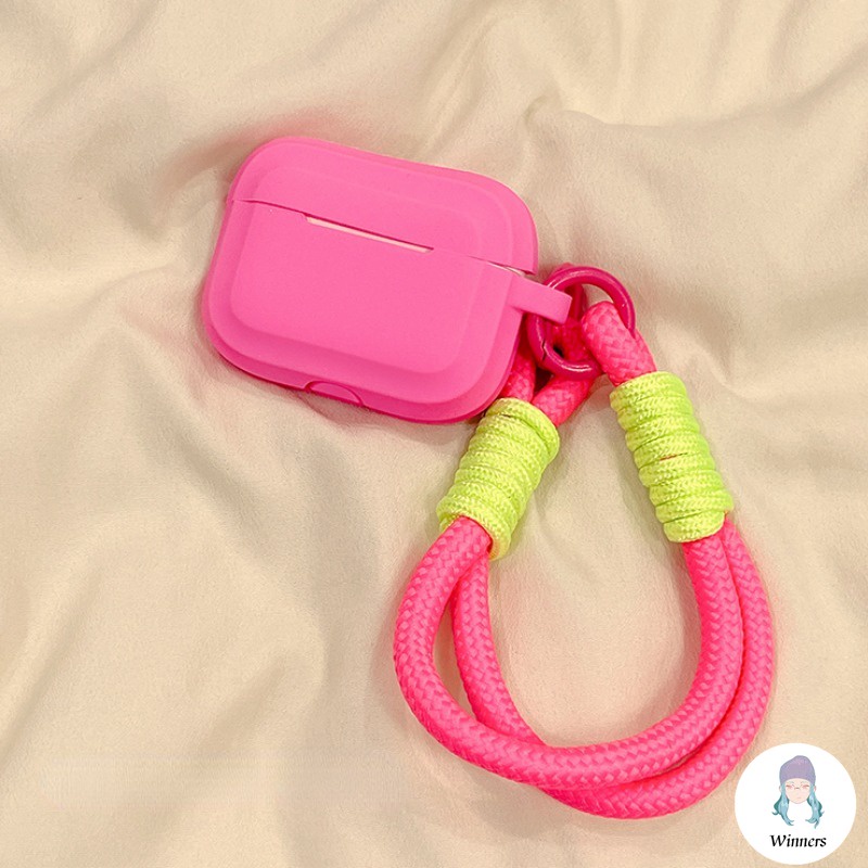 Vỏ Bảo Vệ Hộp Sạc Tai Nghe airpods pro 2 airpods 1 2 apple bluetooth Bằng Silicon Màu Trơn Hình Bánh macaron Dễ Thương