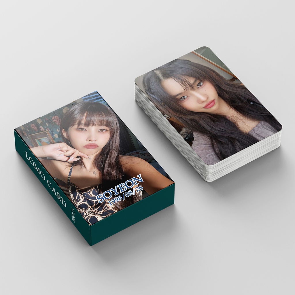 I-DLE Album Heat I Want That Soyeon Photocard Lomo Card Postcard 55pcs/box