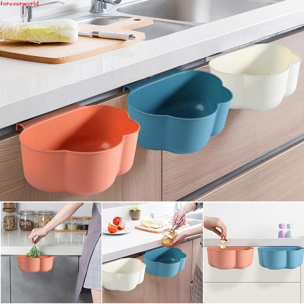 Thùng Rác Nhựa Hình Đám Mây Treo Tường Tiện Lợi