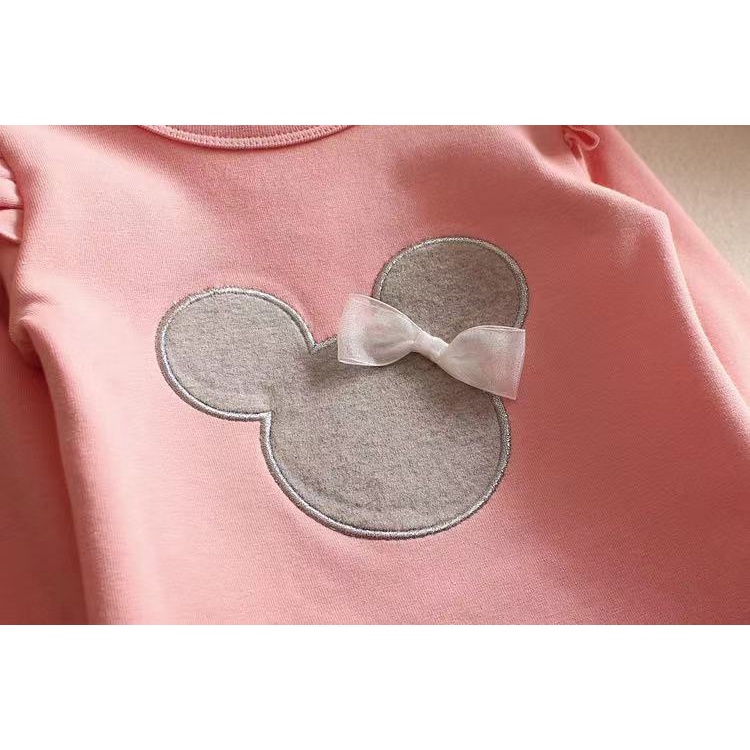 Áo Thun cotton Mềm Mại Tay Dài Thêu Họa Tiết Thời Trang Xuân Thu Cho Bé Gái