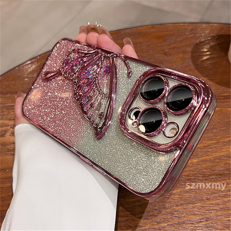 Điện Thoại Ốp Lưng Kim Tuyến Nước Cho iphone 15, 14, 13, 12, 11 pro max