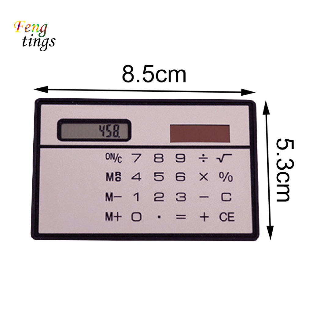 Máy Tính Thẻ 8 Chữ Số mini Siêu Bền Tiện Dụng Cho Gia Đình