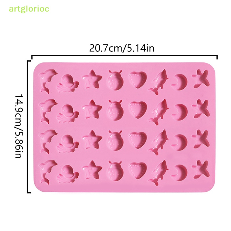Aart Khuôn Silicon Làm Bánh Kẹo / Sô Cô La Hình Viên Sáp Sơn Màu