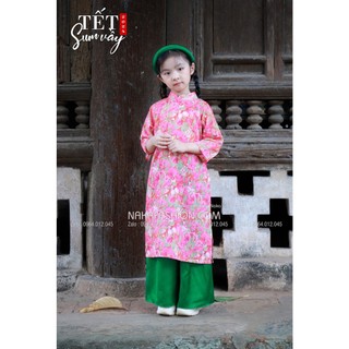 Set áo dài hoa erica