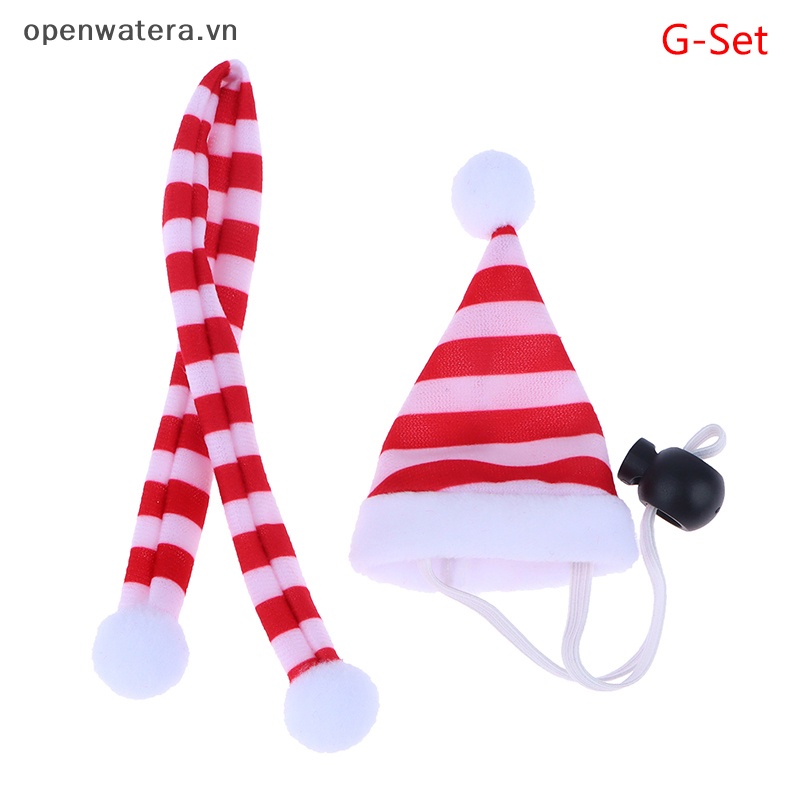 1 Set Nón Giáng Sinh mini Trang Trí Cho Nhà Búp Bê vn