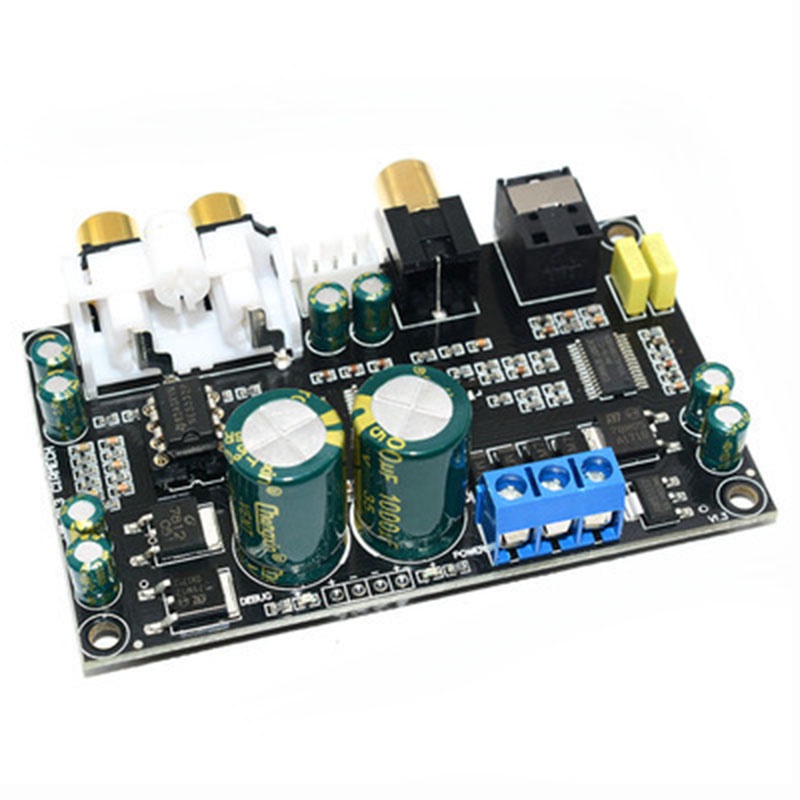 HIFI Fever Lớp Độ trung thực cao CS8416 CS4398 Chip 24Bit 192KHz Bảng giải mã DAC sợi đồng trục