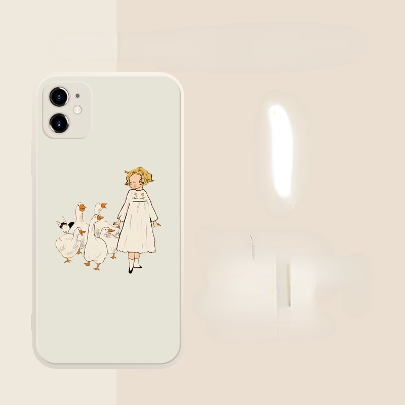 Ốp Điện Thoại In Hình Vịt Hoạt Hình Cho iphone7 7plus 8 8plus xs xr 11 12 13 14 15 pro plus promax