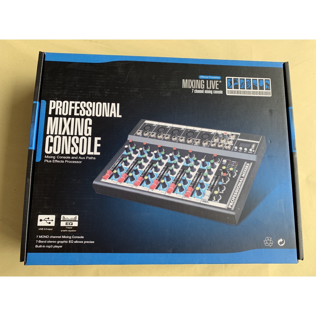 Mixer F7 có USB Bluetooth Mixer F7 - Mixer F7, Bàn trộn âm thanh