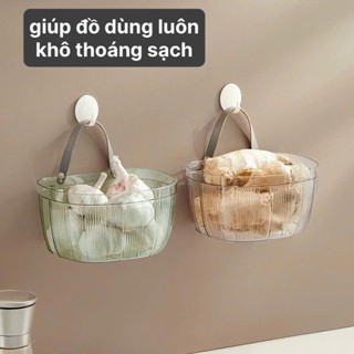  Giỏ đựng hành tỏi gừng - Hộp đựng rau củ treo tường 