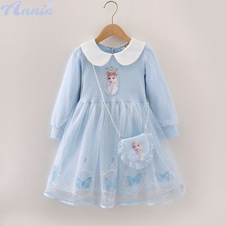 Annie váy công chúa elsa xinh xắn đáng yêu cho bé gái
