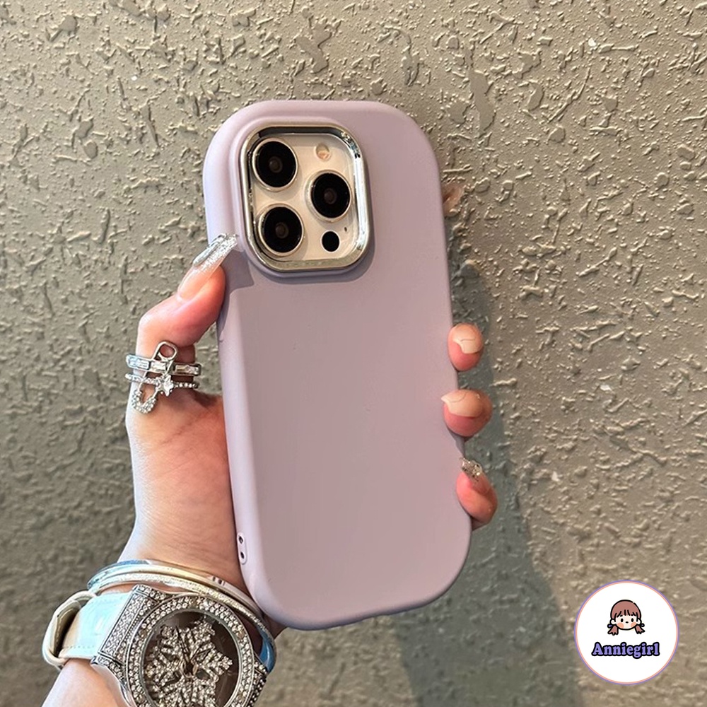 Taro Ốp Điện Thoại Silicon Dẻo Màu Tím Chống Sốc Cho iphone 11 15 pro max 14 pro max 7 plus 8 plus 13 12 x xs xs max xr