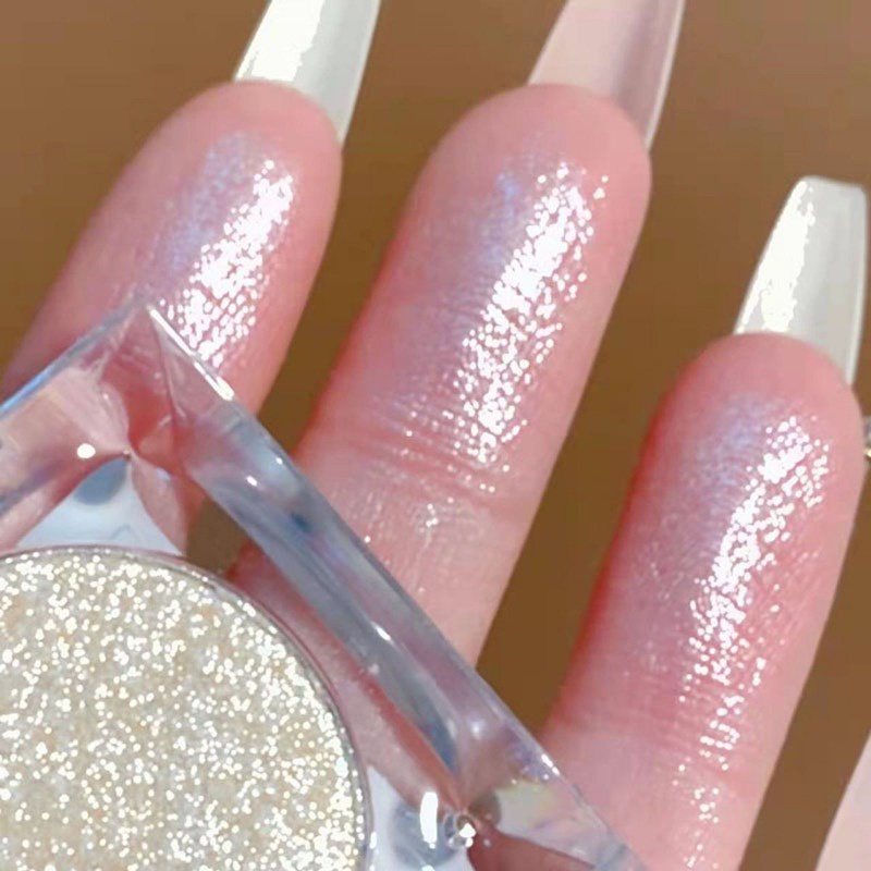 Phấn Mắt Trang Điểm Lâu Trôi Không Thấm Nước Lấp Lánh / Phấn Mắt acrylic Đơn Sắc / Bảng Phấn Mắt Kim Cương mini Trong Suốt Vỏ Sò Lấp Lánh Bắt Sáng