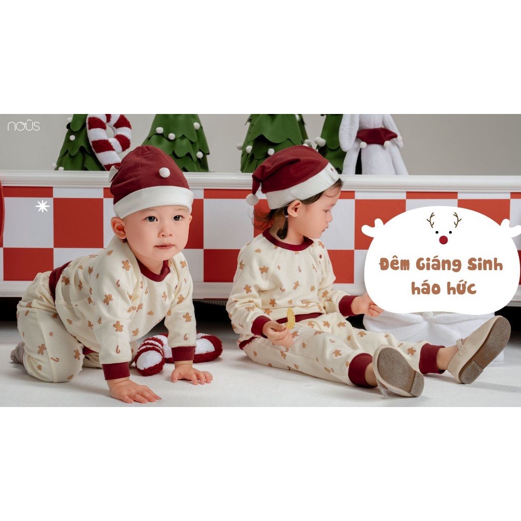 NOUS Các mẫu bộ dài tay và váy cho bé trai bé gái 0-5 tuổi