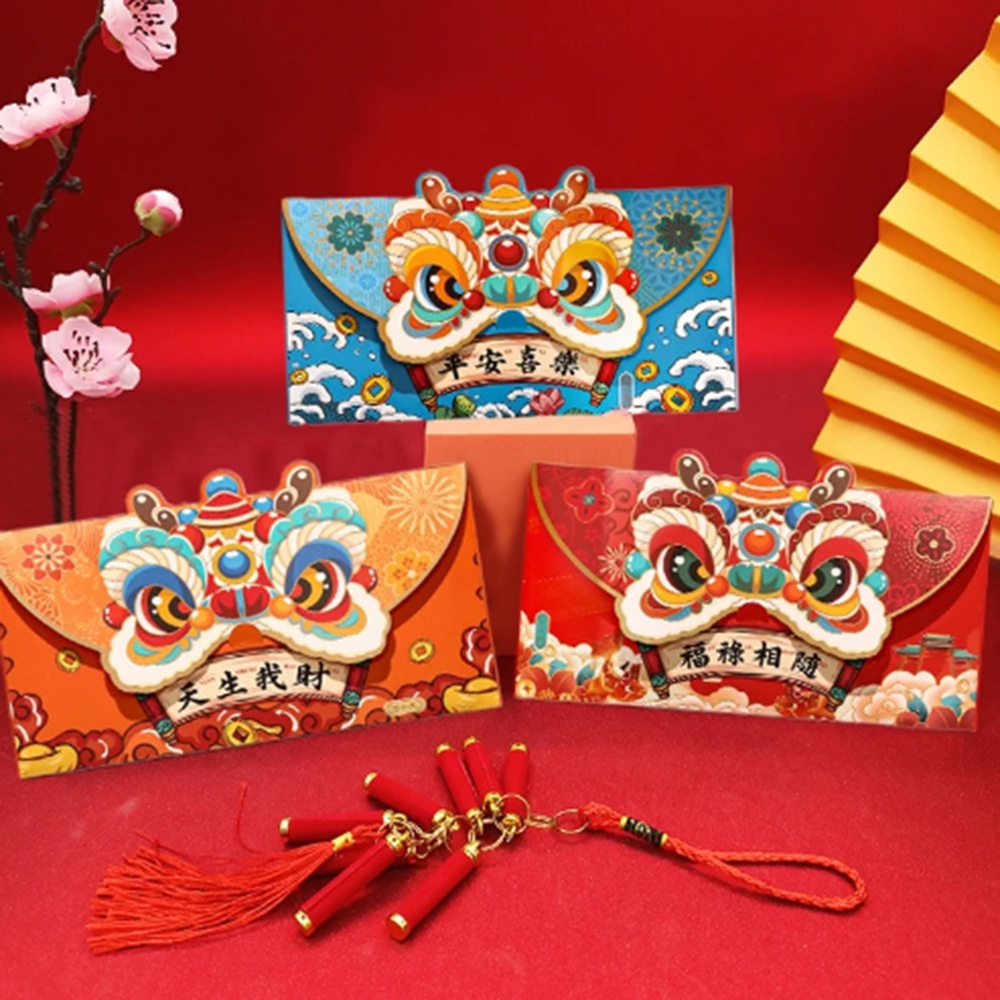 Set 4 Bao Lì Xì Mừng Năm Mới 2024 Phong Cách Trung Hoa