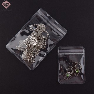   pcwfkef  Set 20 Túi Zip Nhựa pvc Trong Suốt Đựng Trang Sức Mới 