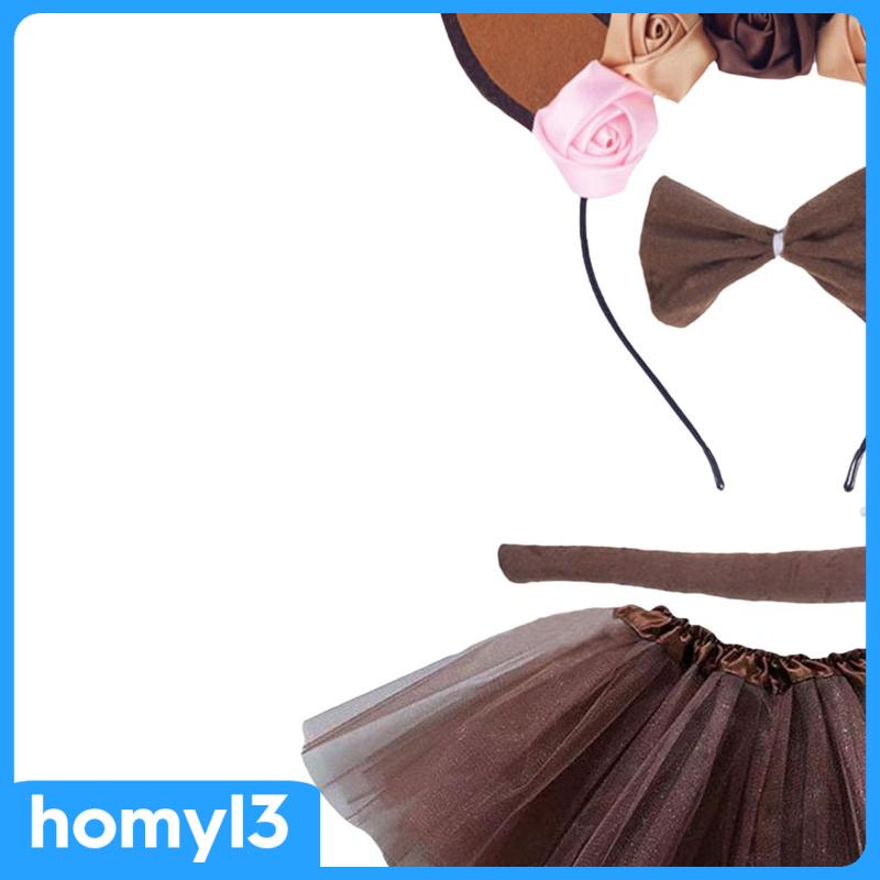 Set Băng Đô + Đầm Hóa Trang Tuần Lộc Xinh Xắn Cho Bé Gái